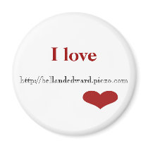 I love http://bellandedward.piczo.com Magnet by kbmusic64 I love http://bellandedward.piczo.com Magnet