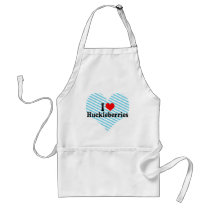 I Love Huckleberries Apron