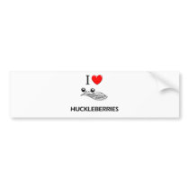 I Love Huckleberries bumper stickers