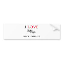 I Love Huckleberries bumper stickers