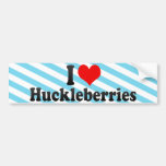 I Love Huckleberries Bumper Sticker