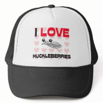 I Love Huckleberries Mesh Hat