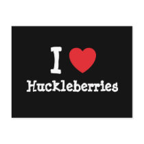 I love Huckleberries heart T-Shirt Postcard