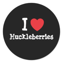 I love Huckleberries heart T-Shirt stickers by funnycustomtshirts I love Huckleberries heart T-Shirt stickers