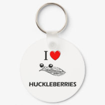 I Love Huckleberries keychains