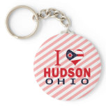 I love Hudson, Ohio Keychains