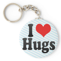 I Love Hugs Keychains