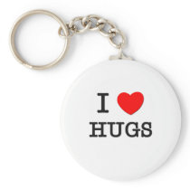 I Love Hugs Keychain