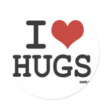 I love Hugs Sticker