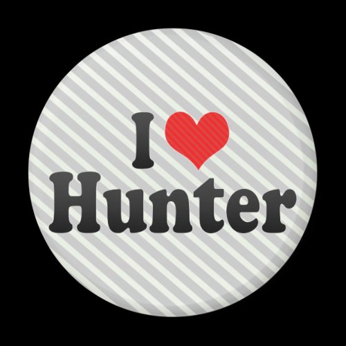 I Love Hunter Fridge Magnets