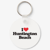 I Love Huntington Beach keychains
