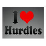 I love Hurdles Postcard