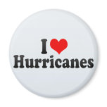 I Love Hurricanes Fridge Magnets