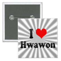 I Love Hwawon, Korea Pins