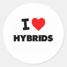 I Love Hybrids Sticker