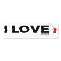 i love i bumper stickers