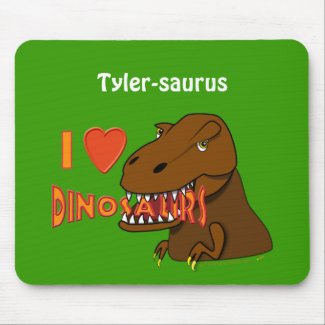 I Love I Heart Dinosaurs Cartoon Tyrranosaurus Rex