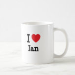 I love Ian heart custom personalized Coffee Mugs