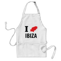 I love Ibiza contour icon Aprons