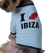 I love Ibiza contour icon pet clothing