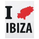 I love Ibiza contour icon flyers