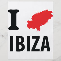 I love Ibiza contour icon Flyer