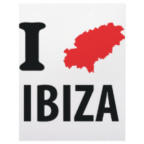 I love Ibiza contour icon letterhead