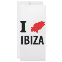 I love Ibiza contour icon Rack Card