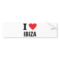 I love Ibiza icon Bumper Sticker