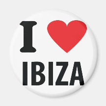 I love Ibiza icon Magnets