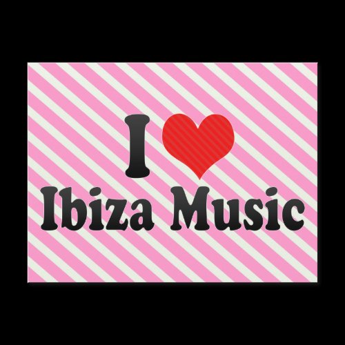 I Love Ibiza Music Post Cards