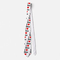I Love Ibiza, Spain. Me Encanta Ibiza, Spain Custom Tie