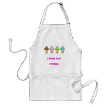 i love ice cream apron
