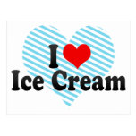 I Love Ice Cream Postcards