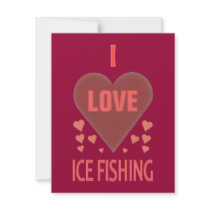 I Love Ice Fishing Invite