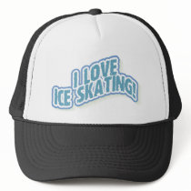 I Love Ice Skating hats