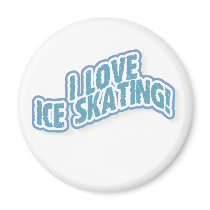 I Love Ice Skating magnets by sport_shop I Love Ice Skating magnets