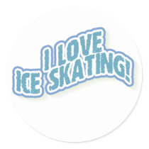 I Love Ice Skating stickers by sport_shop I Love Ice Skating stickers