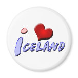 I Love Iceland Fridge Magnet
