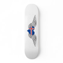 I Love Iceland -wings Skate Board