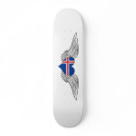 I Love Iceland -wings Skate Board
