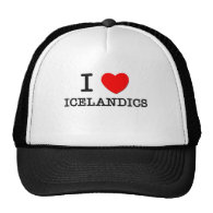 I Love Icelandics (Horses) Mesh Hat