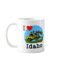 I Love Idaho Country Taxi mugs