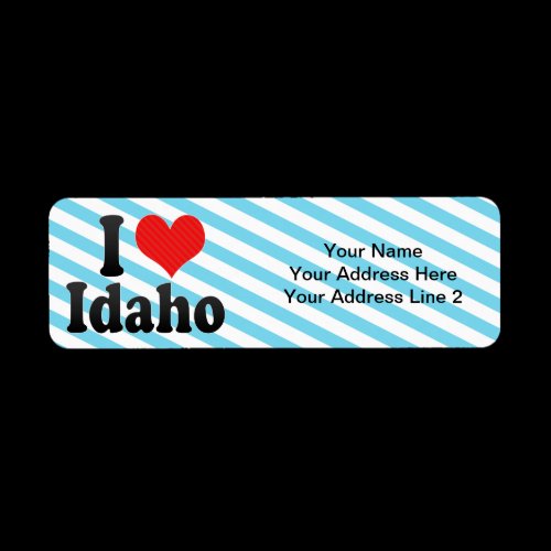 I Love Idaho Custom Return Address Label