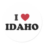 I Love Idaho Stickers