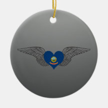 I Love Idaho -wings Christmas Tree Ornaments
