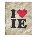 I LOVE IE posters