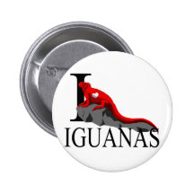I Love Iguanas Buttons