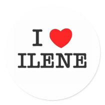I Love Ilene stickers