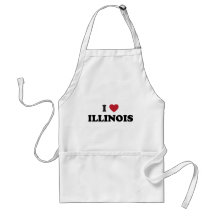 I Love Illinois Aprons